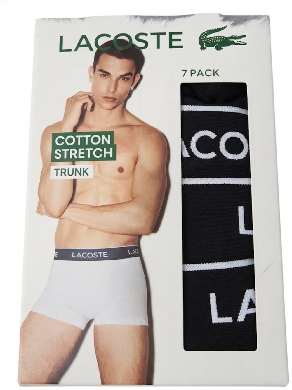 Lacoste Men's Cotton Stretch Trunks Boxer Briefs 7-Pack Size XL 5H2385-5 NWT